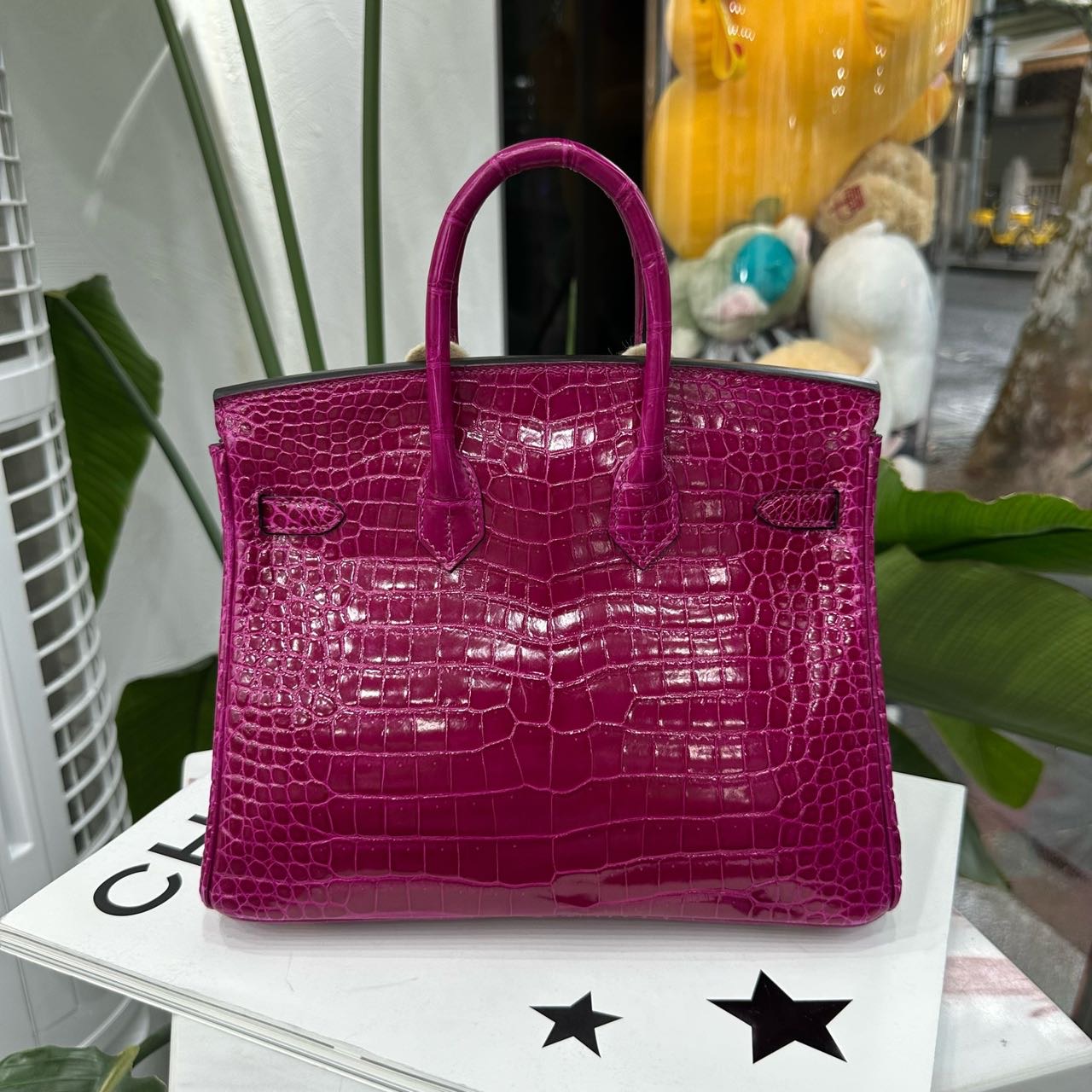 A级 Hermes L3玫瑰紫亮面鳄鱼皮birkin25/BK25 金扣 Y刻 全套无票 缩略图