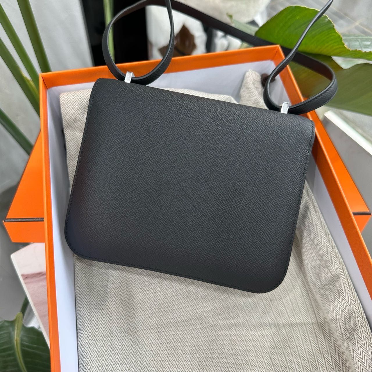 Hermes 黑银康康mini Epsom皮 G刻 全套 缩略图