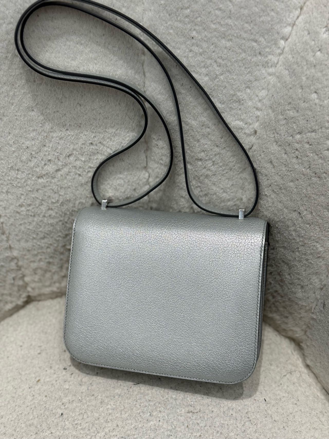 Hermes 奥林匹克康康mini 银扣 Epsom皮 K刻全套 缩略图