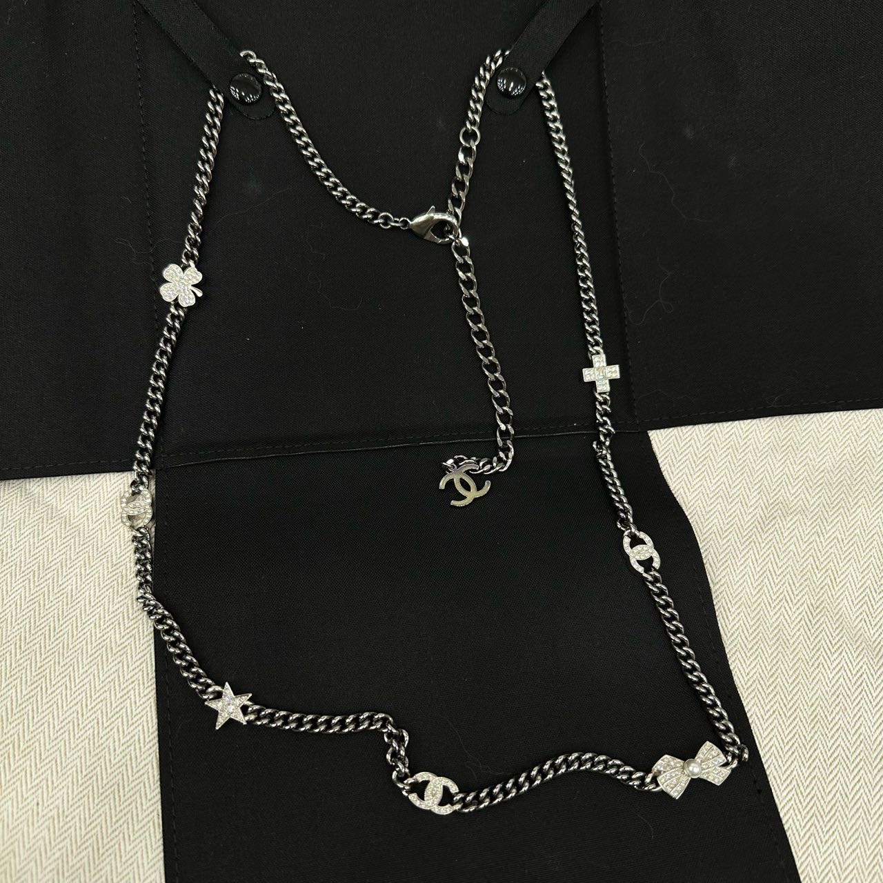 N级 Chanel 22P水钻项链 带盒子