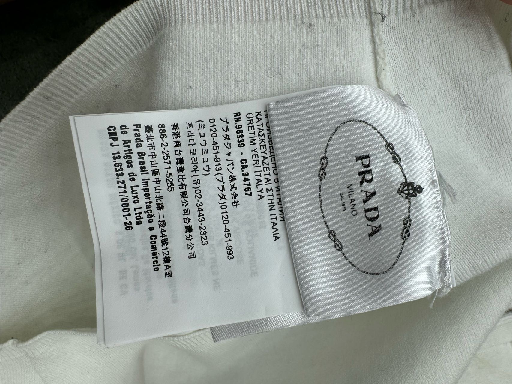 普拉达/Prada  P26437 条纹拼色无袖针织背心 38码 专柜价9800 缩略图