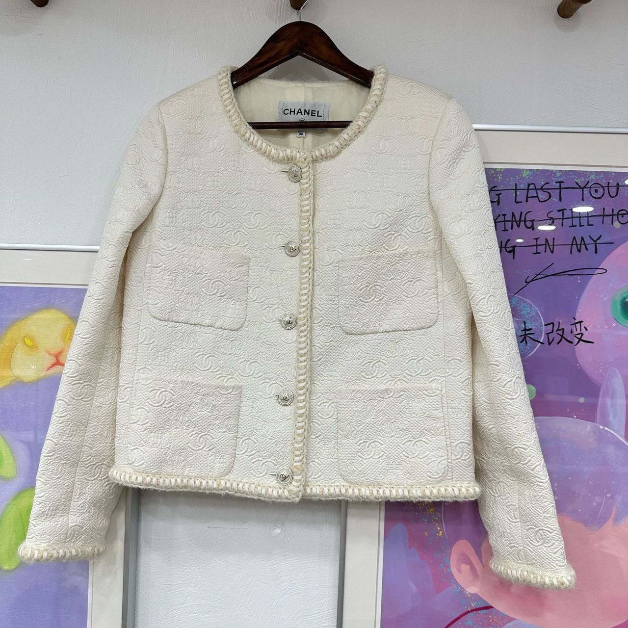 Chanel 印花开衫外套 38码