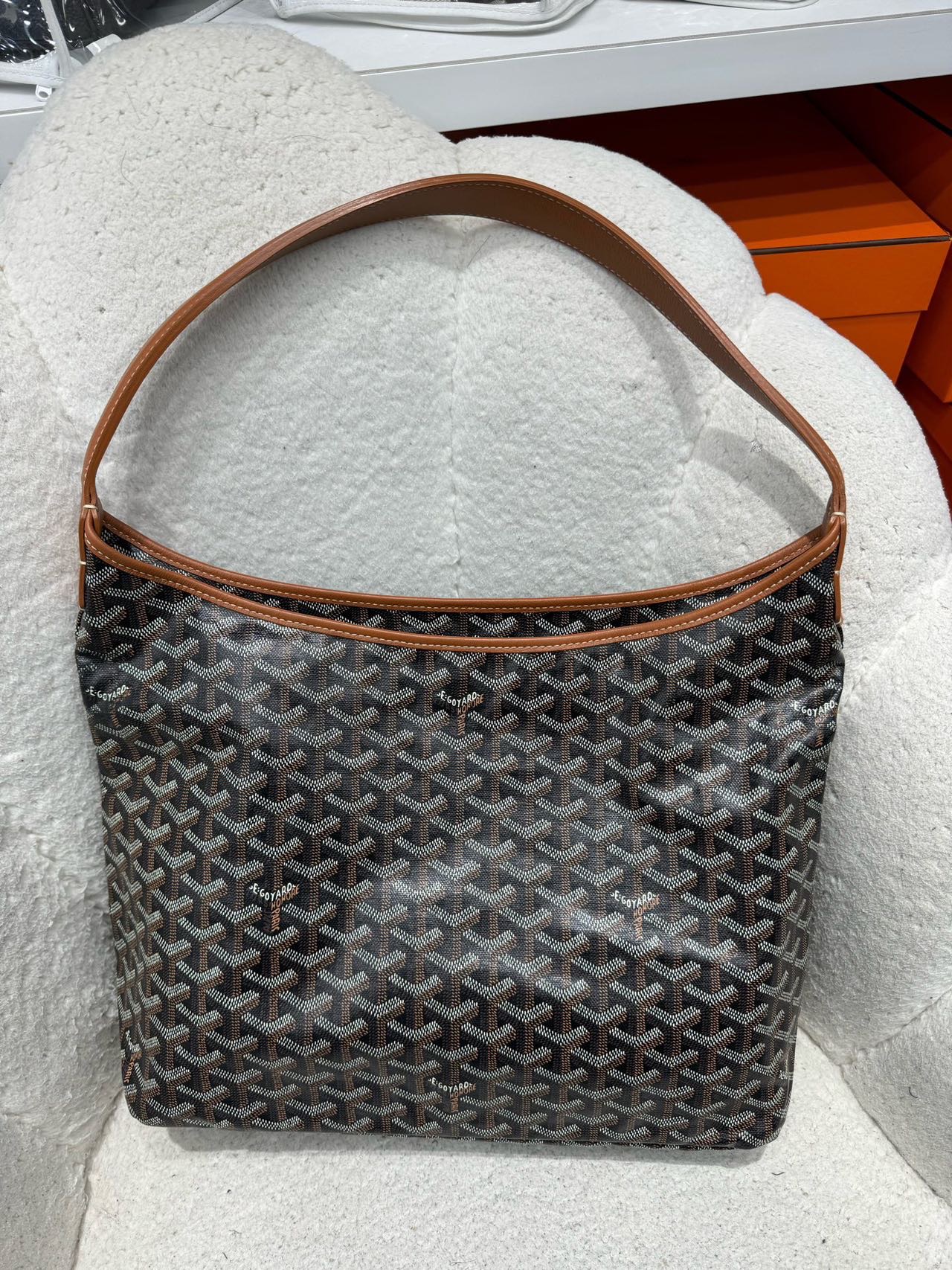 Goyard 金棕色老花Hobo购物袋 25年