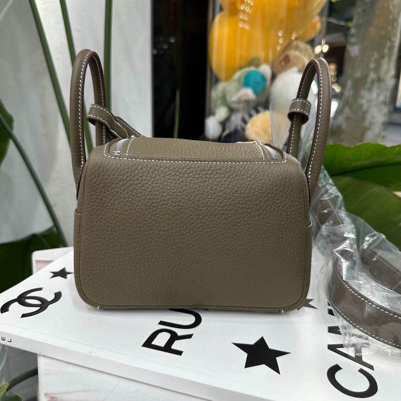 Hermes 大象灰mini Lindy 银扣 皮TC皮 全套 缩略图