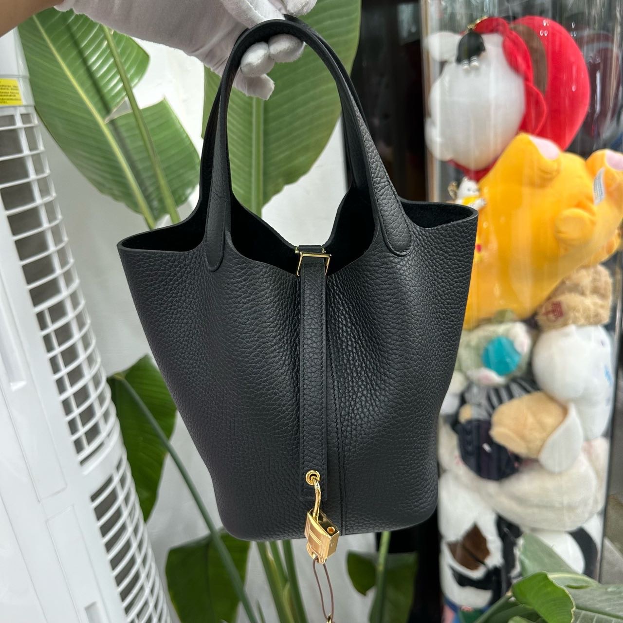 Hermes 黑金水桶/菜篮子18 TC皮 G刻 全套 缩略图