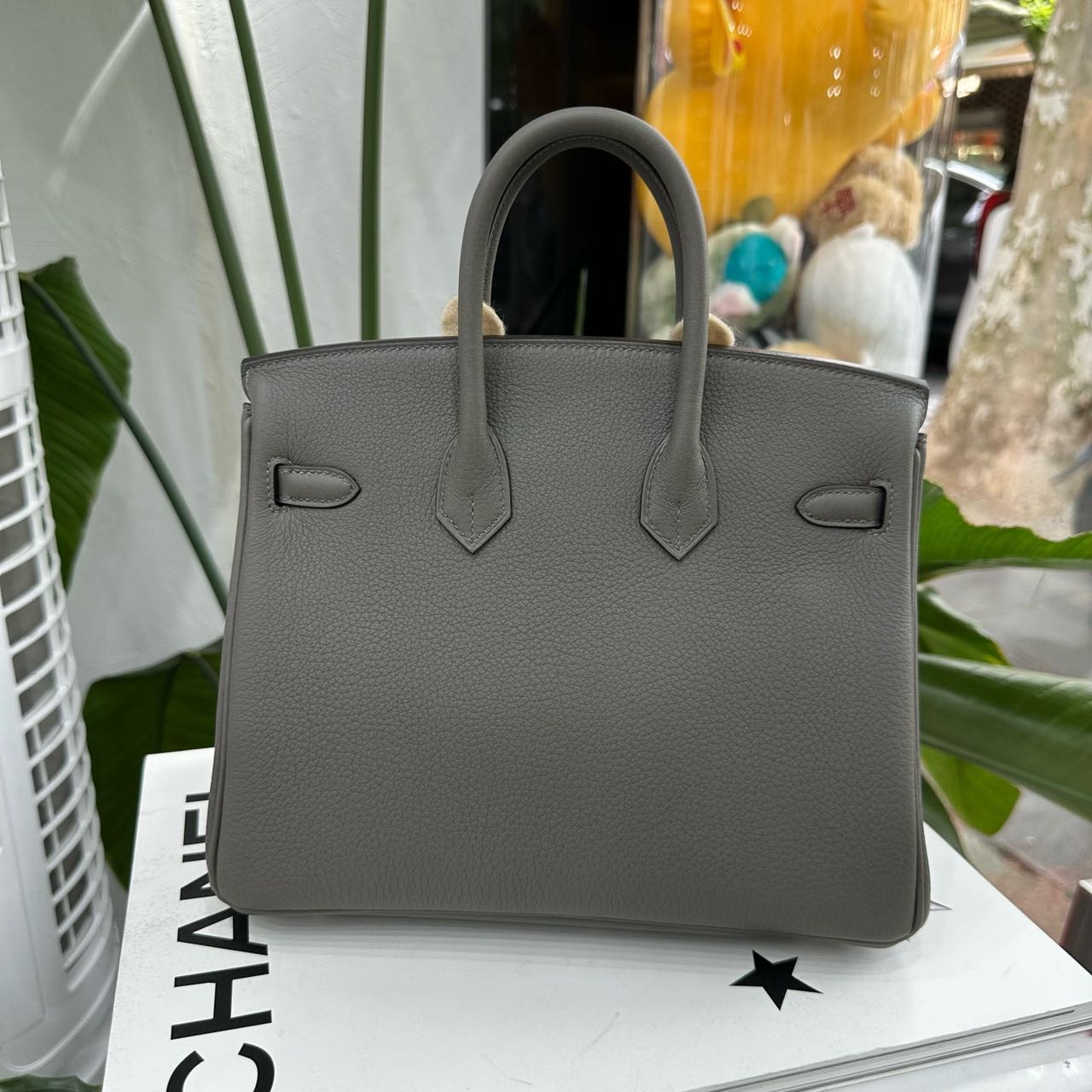 Hermes 0L积雨云灰birkin25/BK25 银扣 togo皮 G刻 全套 缩略图
