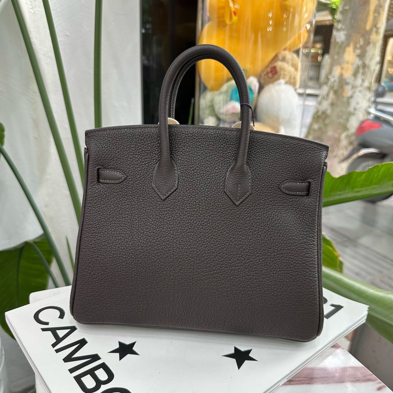 Hermes T3枣棕色birkin25/BK25 金扣 togo皮 G刻 全套 缩略图