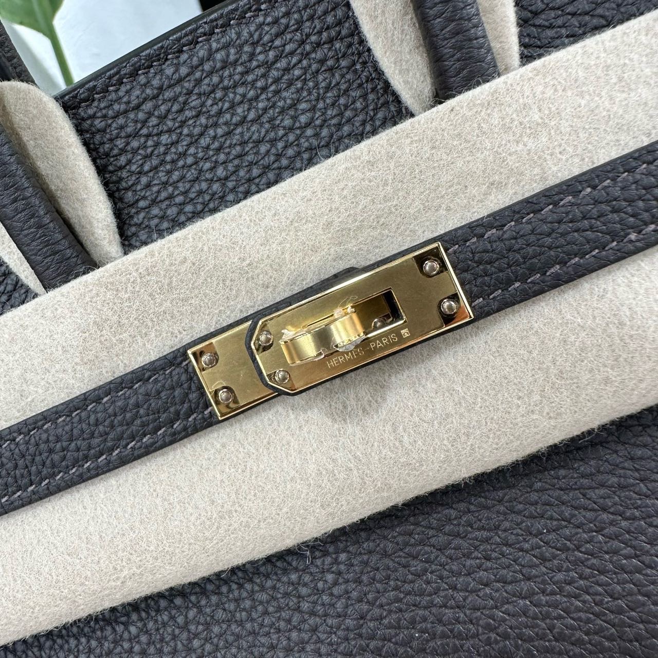 Hermes T3枣棕色birkin25/BK25 金扣 togo皮 G刻 全套 缩略图