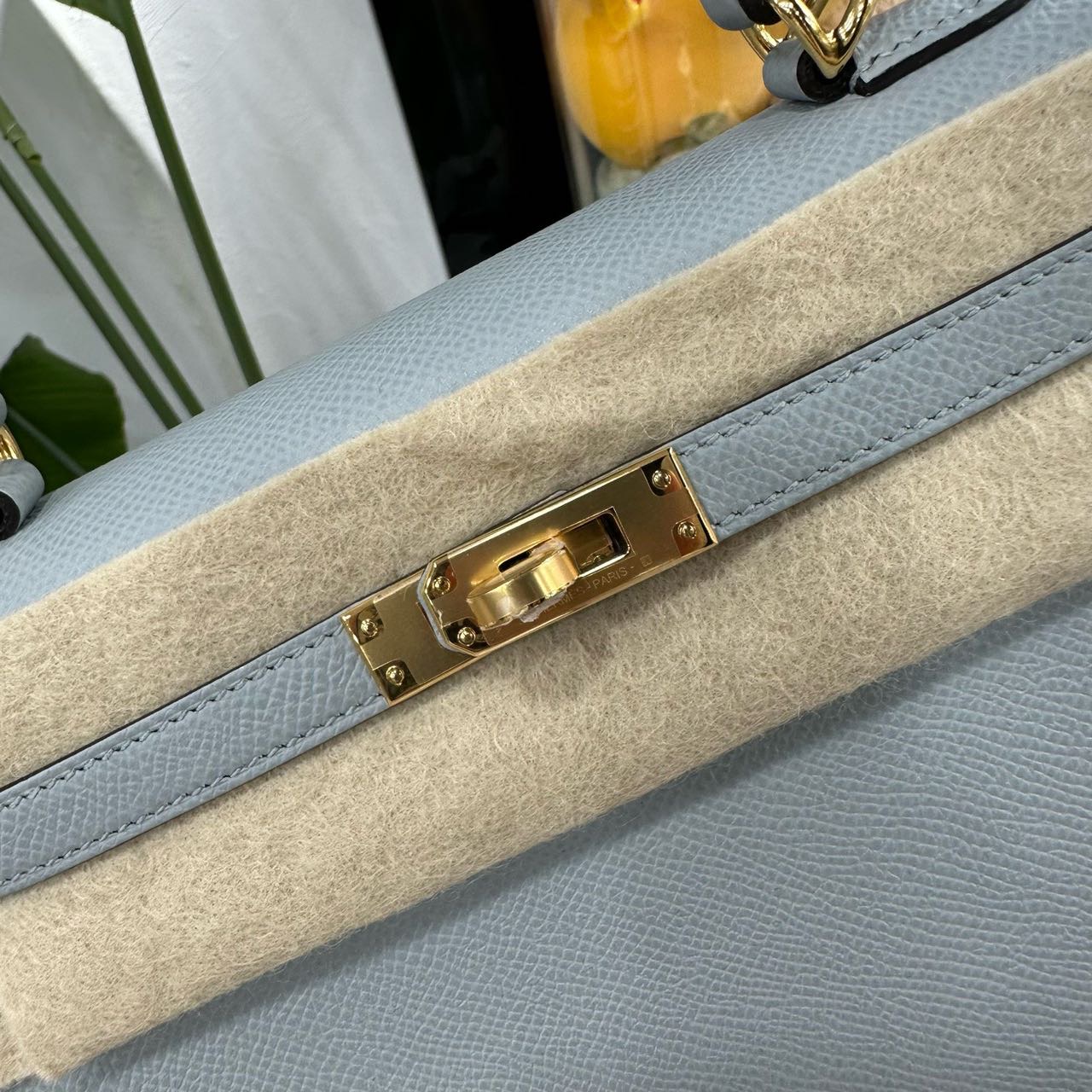 Hermes 8U冰川蓝Kelly25 金扣 Epsom皮 K刻 全套 缩略图