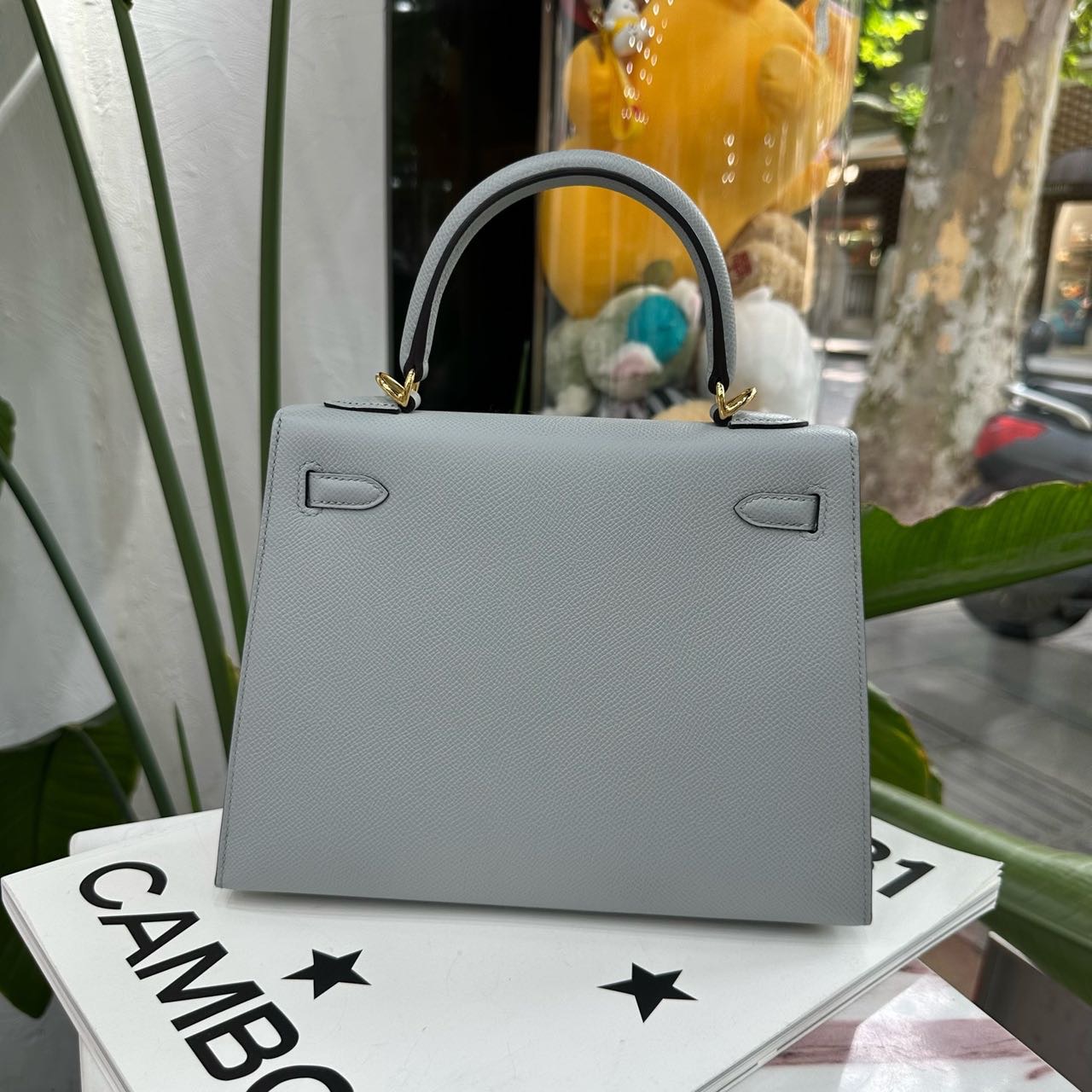 Hermes 8U冰川蓝Kelly25 金扣 Epsom皮 K刻 全套 缩略图