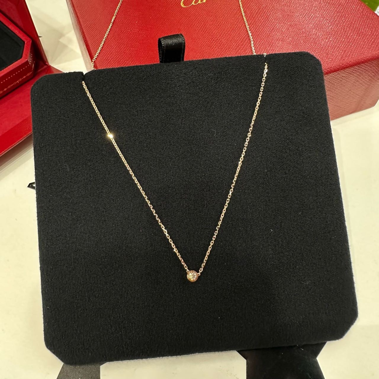 Cartier 18K金小飞碟项链 全套 缩略图