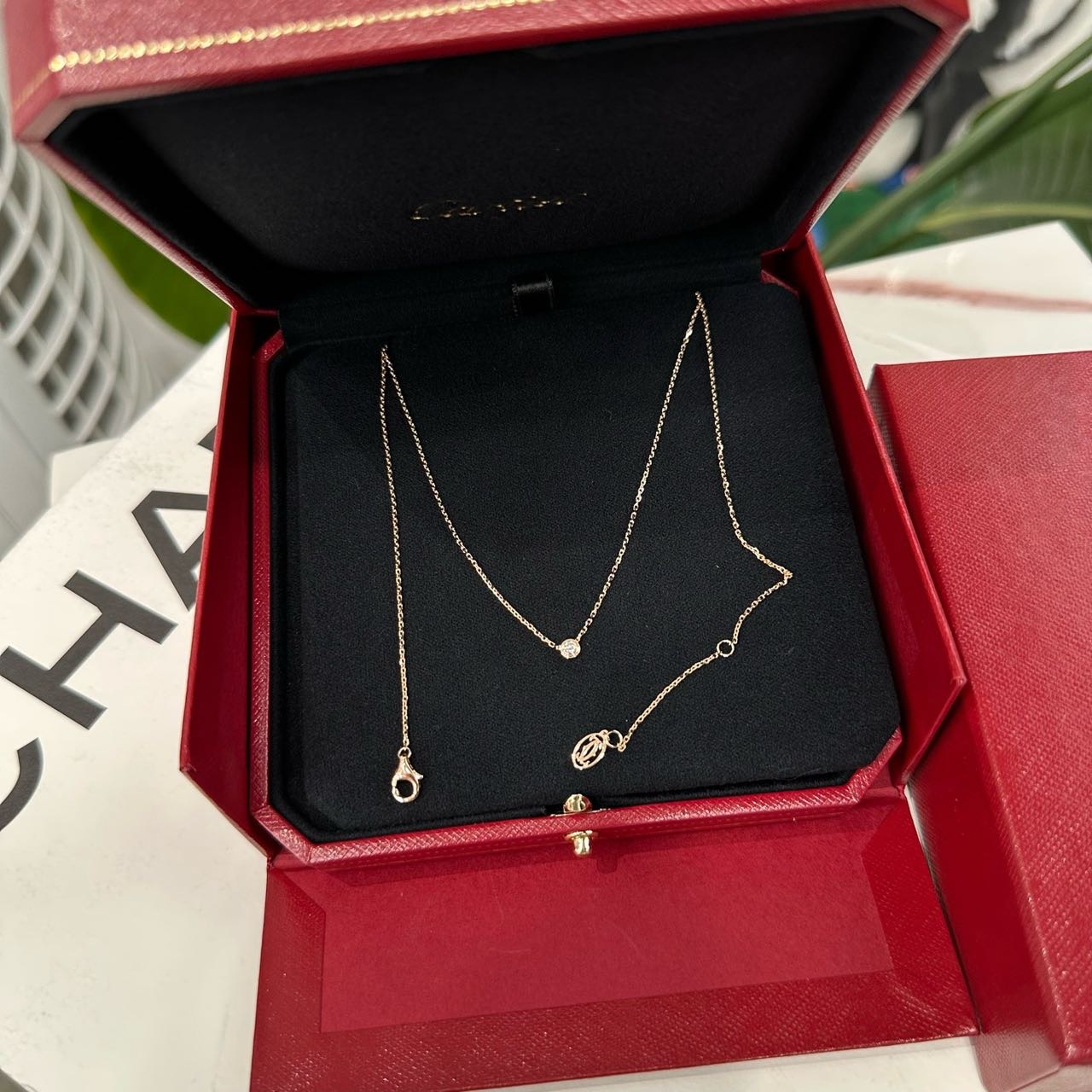 Cartier 18K金小飞碟项链 全套 缩略图