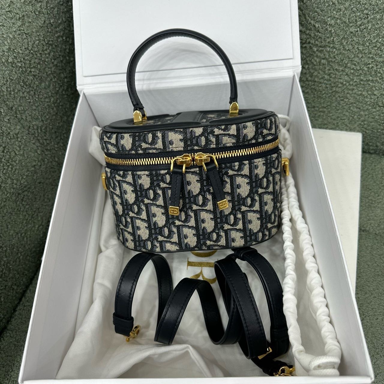 Dior 帆布老花盒子包 23年 带尘袋盒子 缩略图