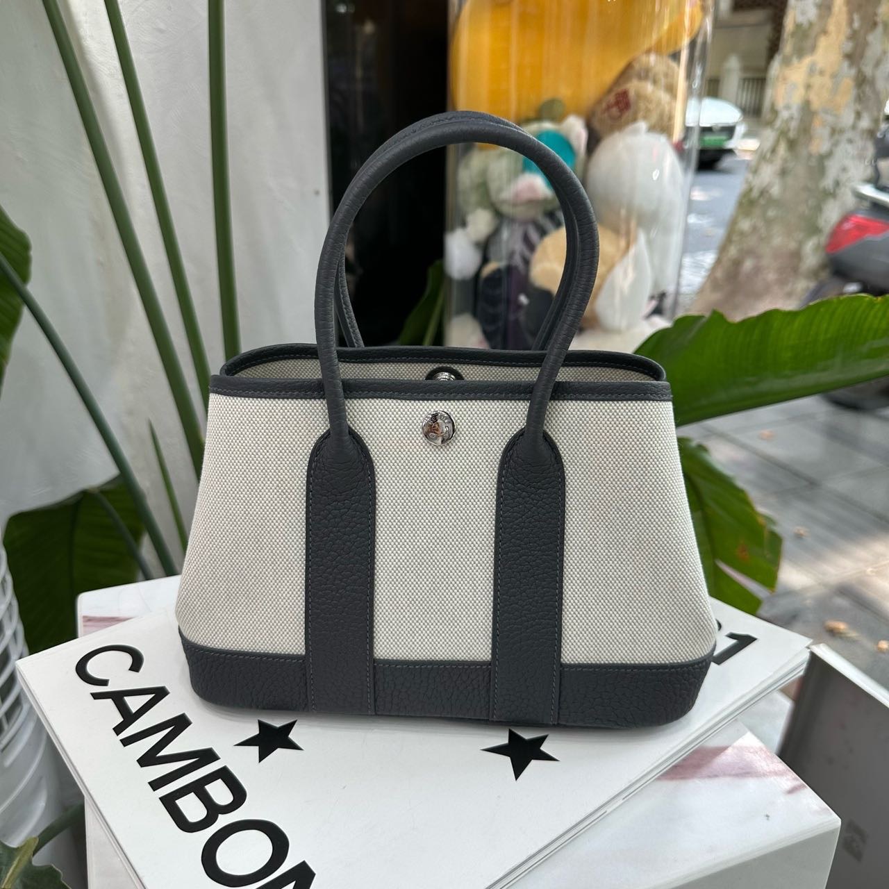 Hermes 石板灰mini garden party/花园 K刻 全套无盒