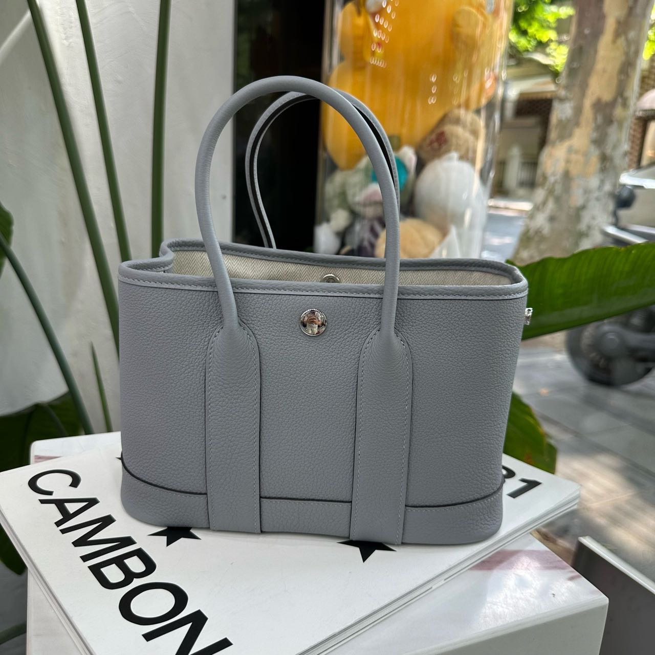 Hermes 木偶灰mini garden party/花园 G刻 全套无盒 缩略图