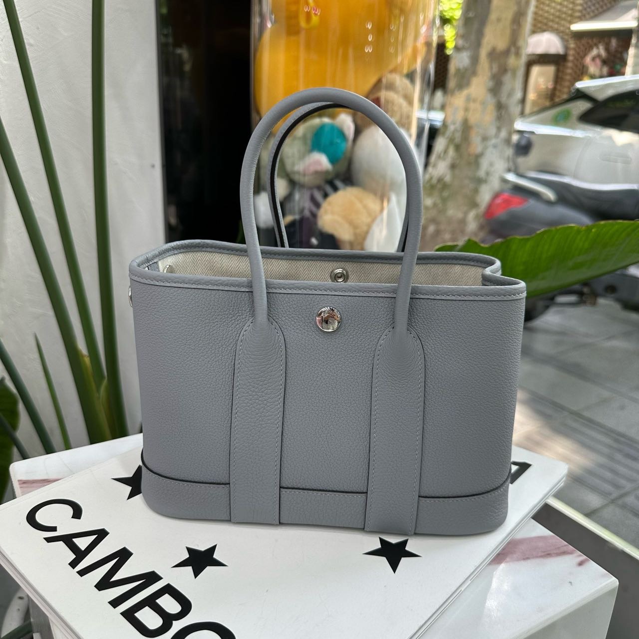 Hermes 木偶灰mini garden party/花园 G刻 全套无盒