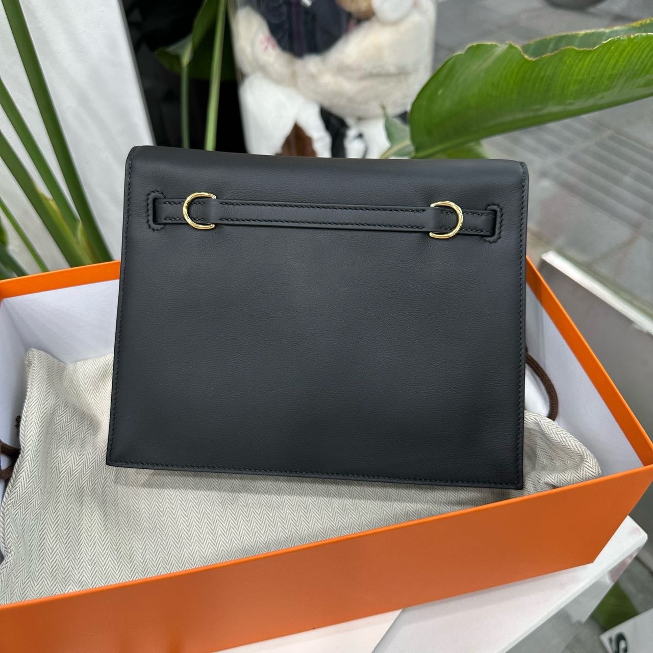 Hermes 黑金Kelly danse 金扣 swift皮 G刻 全套 缩略图