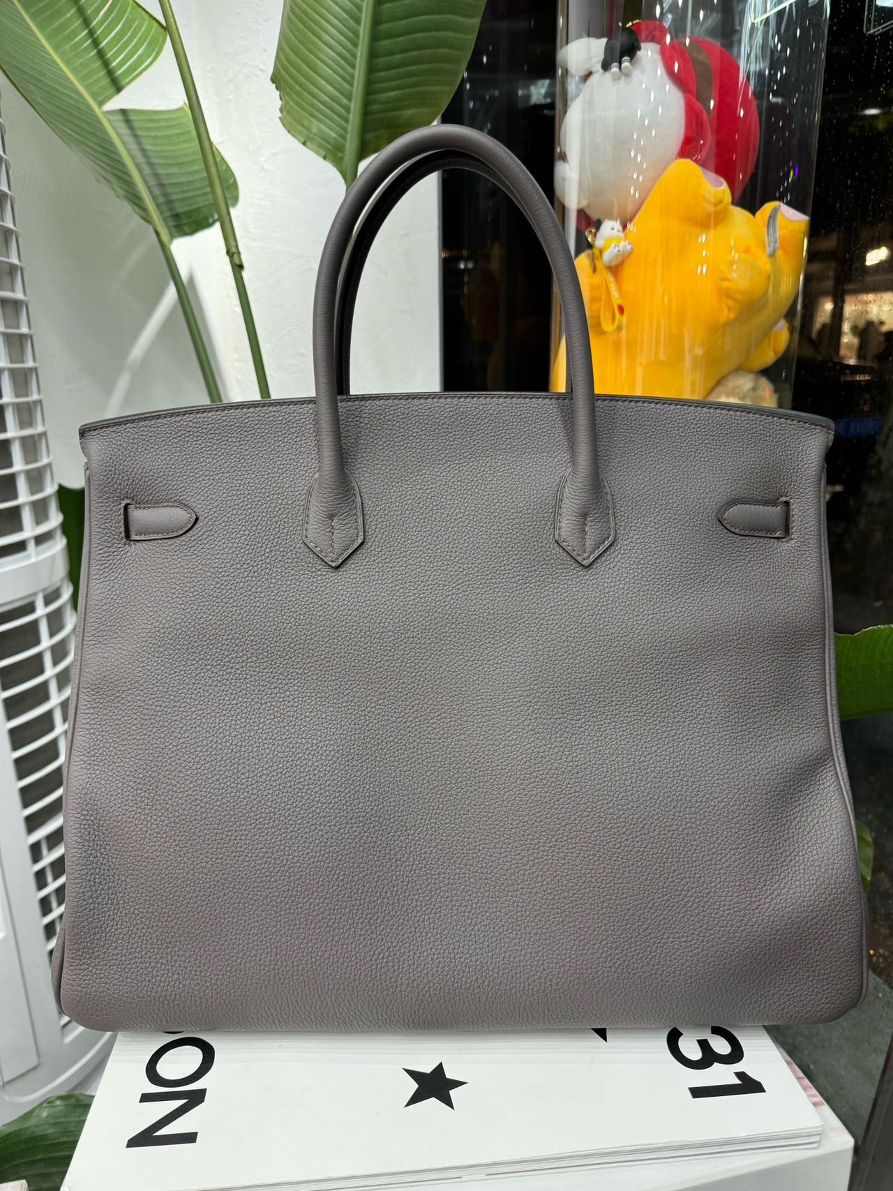 Hermes8F锡器灰银扣Togo皮Birkin40/Bk40 A刻 有尘袋成色很好不软塌 部分原膜在 缩略图