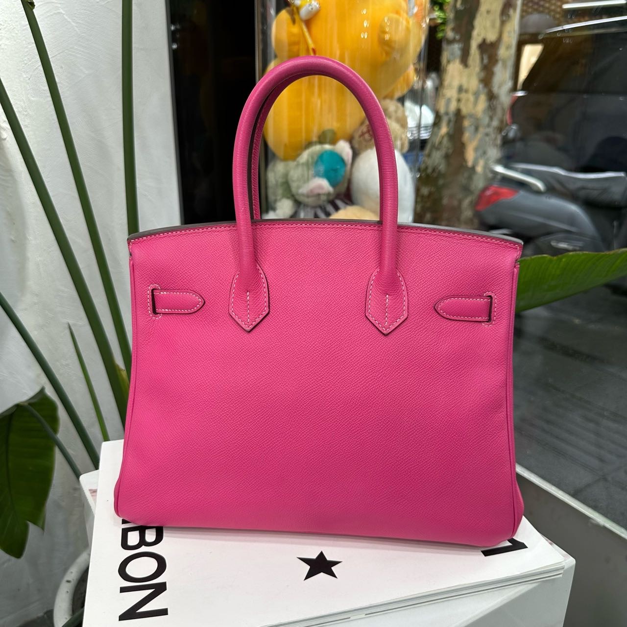 Hermes 糖果粉内拼托卡斯粉birkin30/BK30 银扣 Epsom皮 框O刻 带尘袋锁钥匙 缩略图