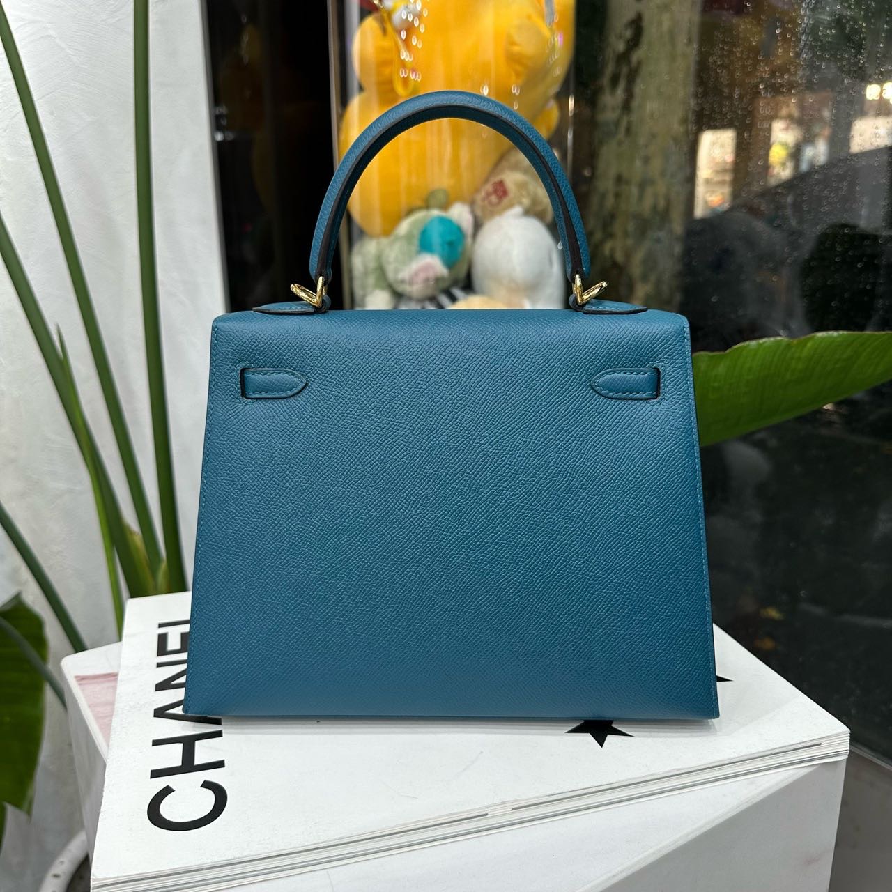 Hermes W0不博斯普鲁斯海峡蓝Kelly25 金扣 Epsom皮 D刻 缩略图
