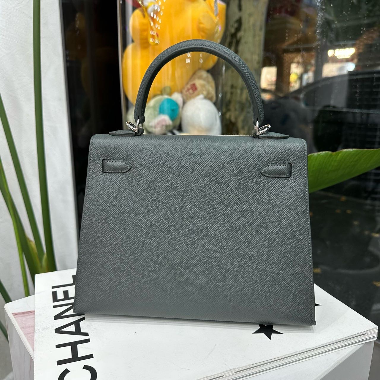 Hermes 杏仁绿Kelly25 银扣 Epsom皮 K刻 缩略图