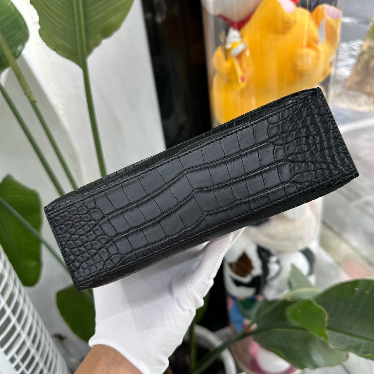 Hermes 黑银mini Kelly一代 雾面鳄鱼皮 G刻 全套 缩略图
