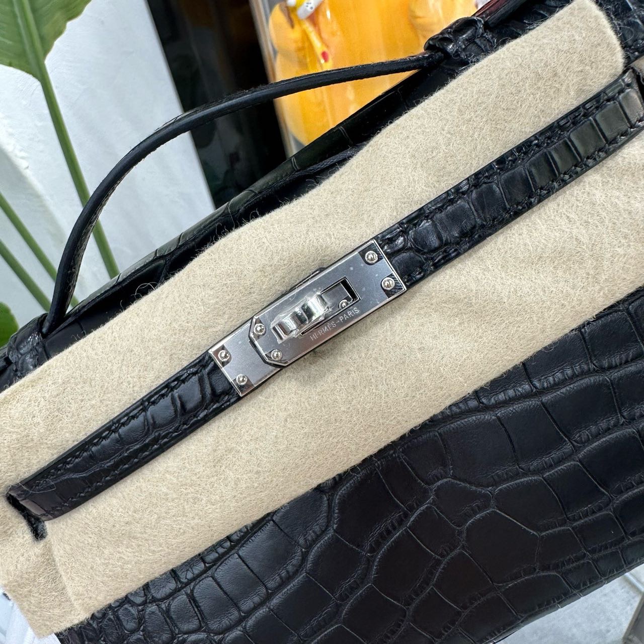 Hermes 黑银mini Kelly一代 雾面鳄鱼皮 G刻 全套 缩略图