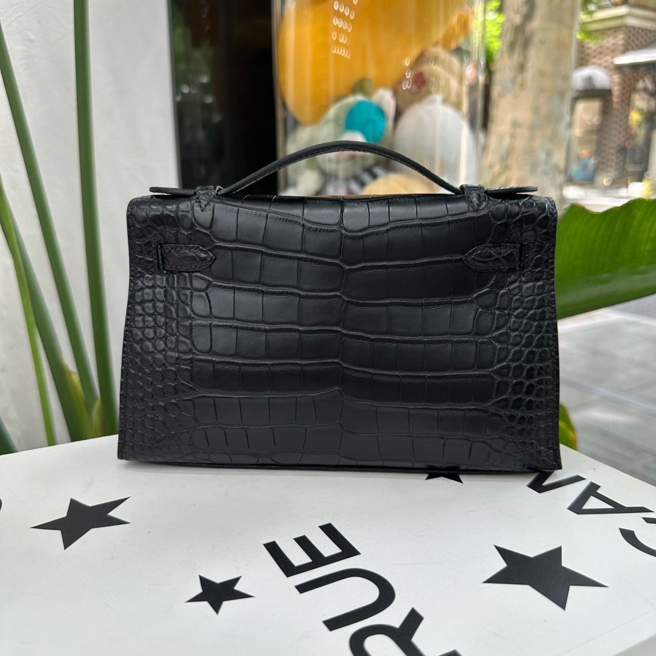 Hermes 黑银mini Kelly一代 雾面鳄鱼皮 G刻 全套 缩略图