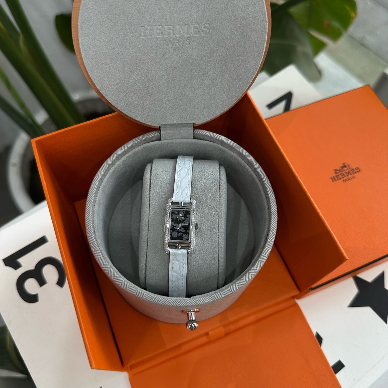 Hermes 鳄鱼腕表 全套