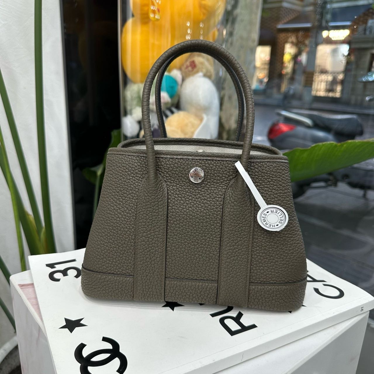 Hermes V8洛德绿全皮mini garden party/花园 G刻 缩略图