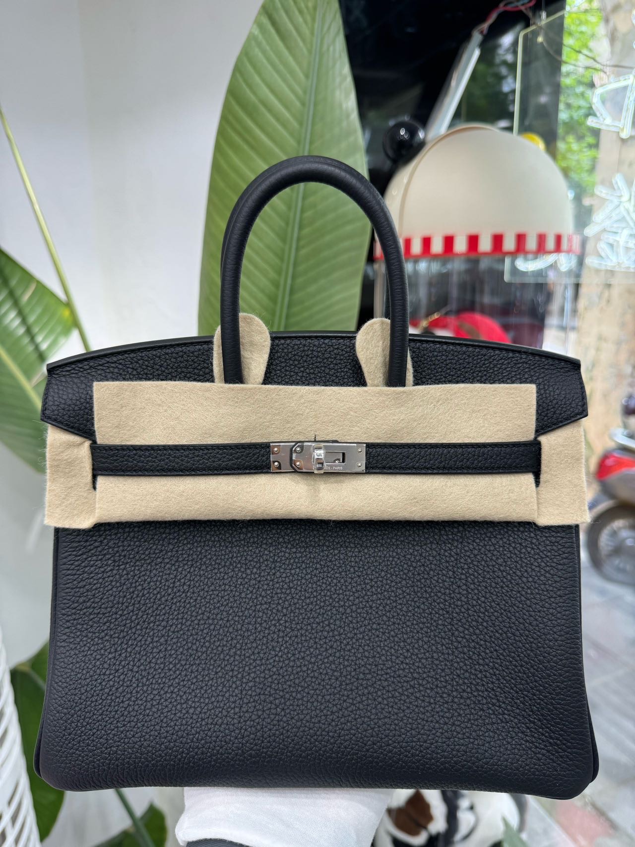 Hermes黑银Togo皮Birkin 25 G刻全套国专新鲜票价格美丽 缩略图