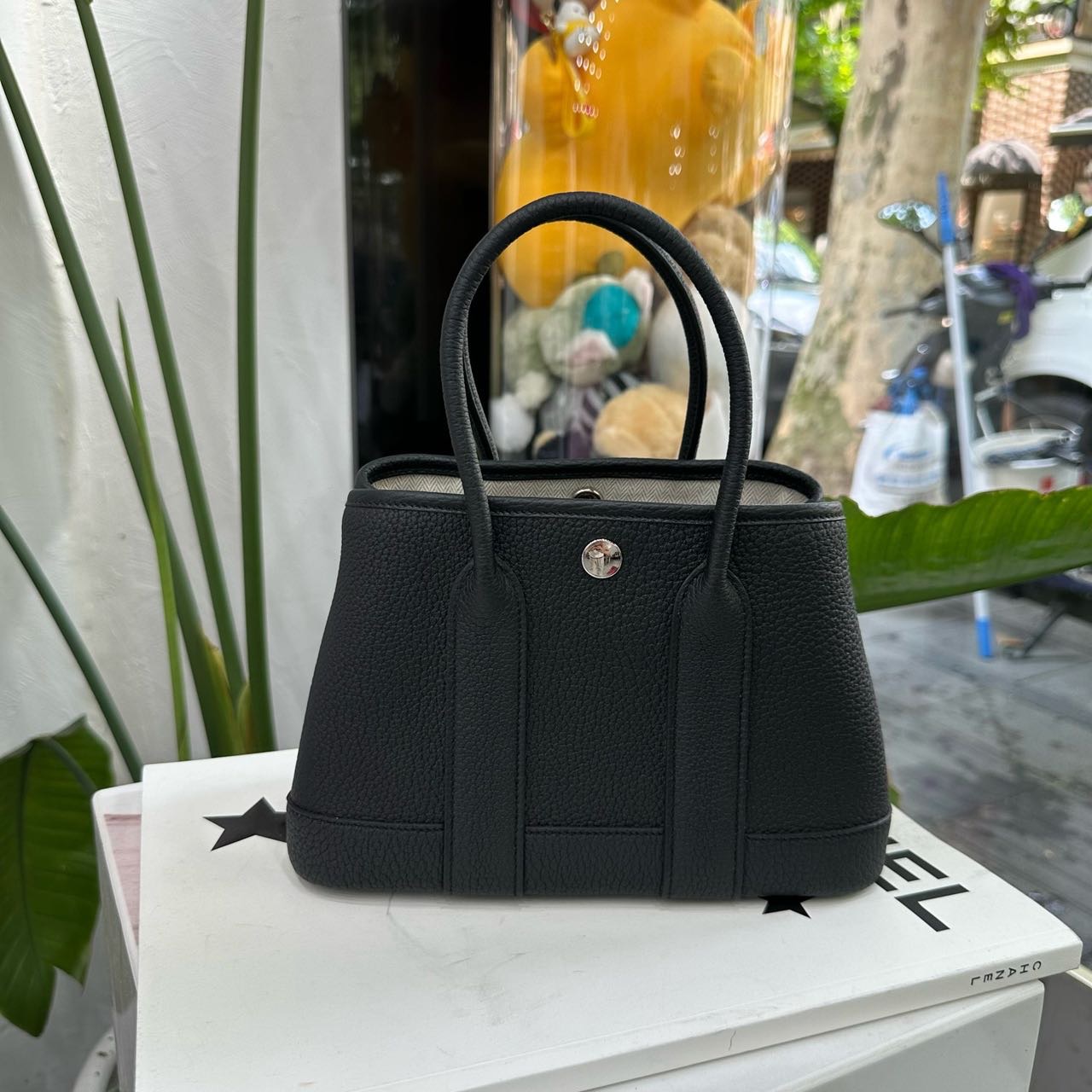 Hermes 黑银全皮mini garden party/花园 mini G刻 全套 缩略图