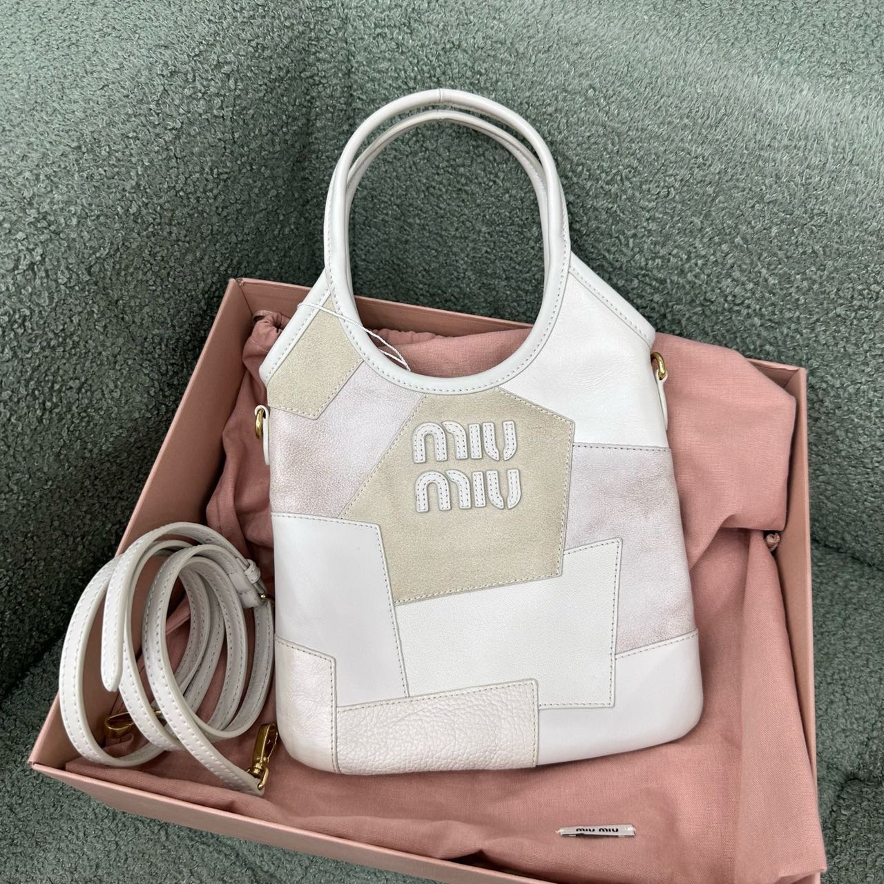 MiuMiu 拼皮mini ivy 斜挎包 缩略图