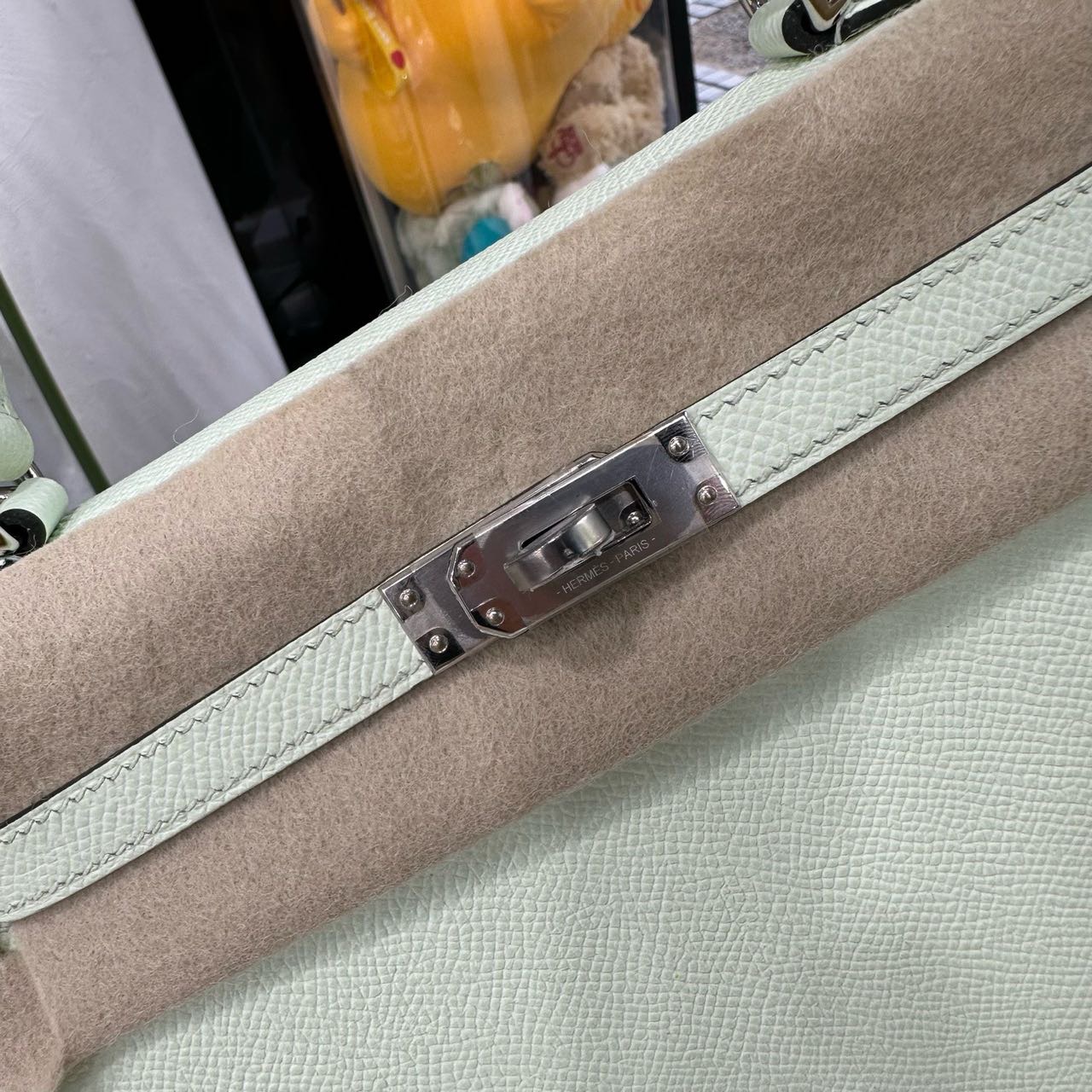 Hermes 0S气泡绿Kelly25 银扣 Epsom皮 U刻 全套 缩略图
