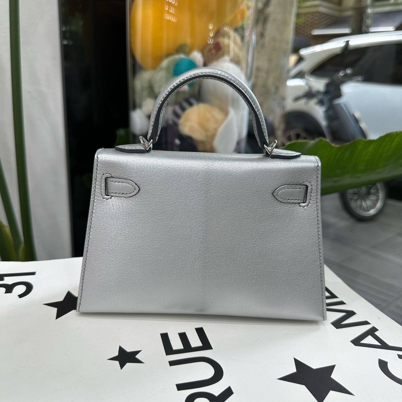 Hermes 奥林匹克鎏银mini Kelly二代 山羊皮 K刻 全套 缩略图