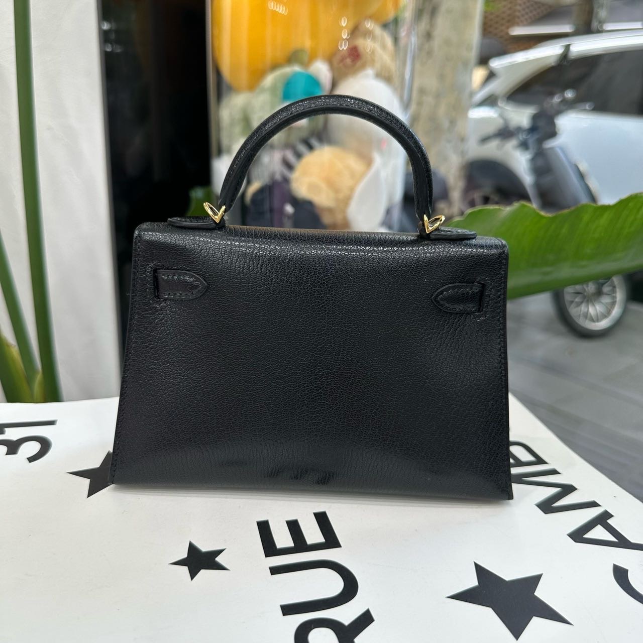 Hermes 黑金mini Kelly二代 山羊皮 K刻 全套 缩略图