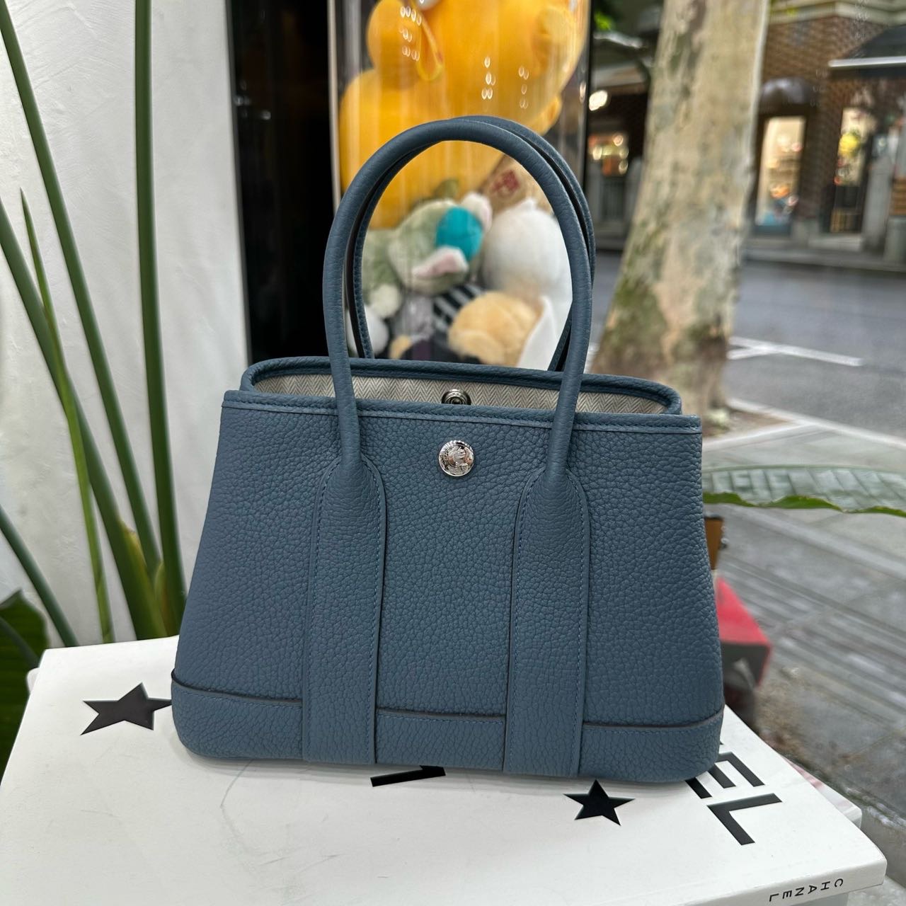 Hermes 风暴蓝mini garden party/花园 G刻 全套 缩略图