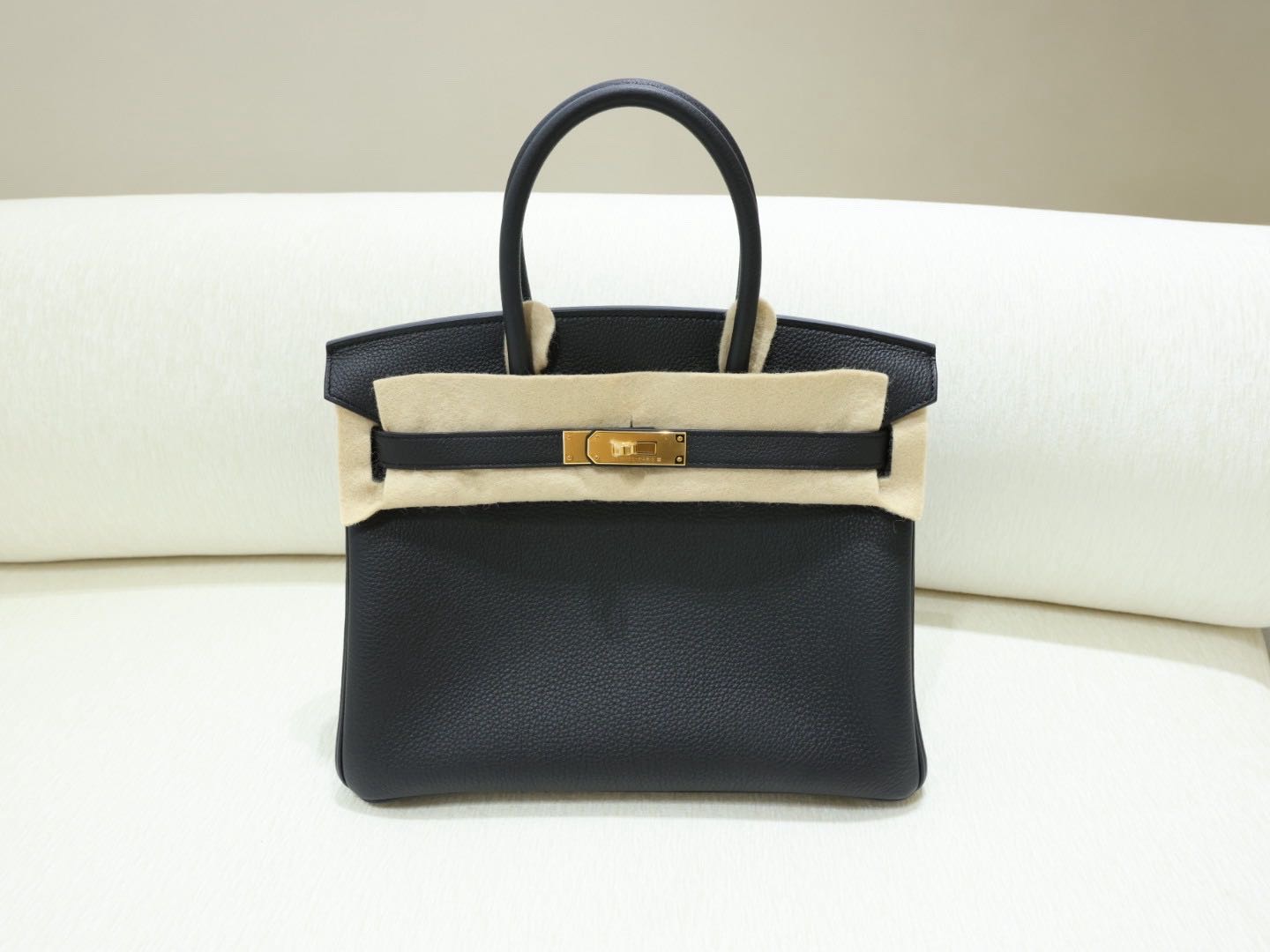 爱马仕 bk30/Birkin30黑金 togo皮 G刻 全套