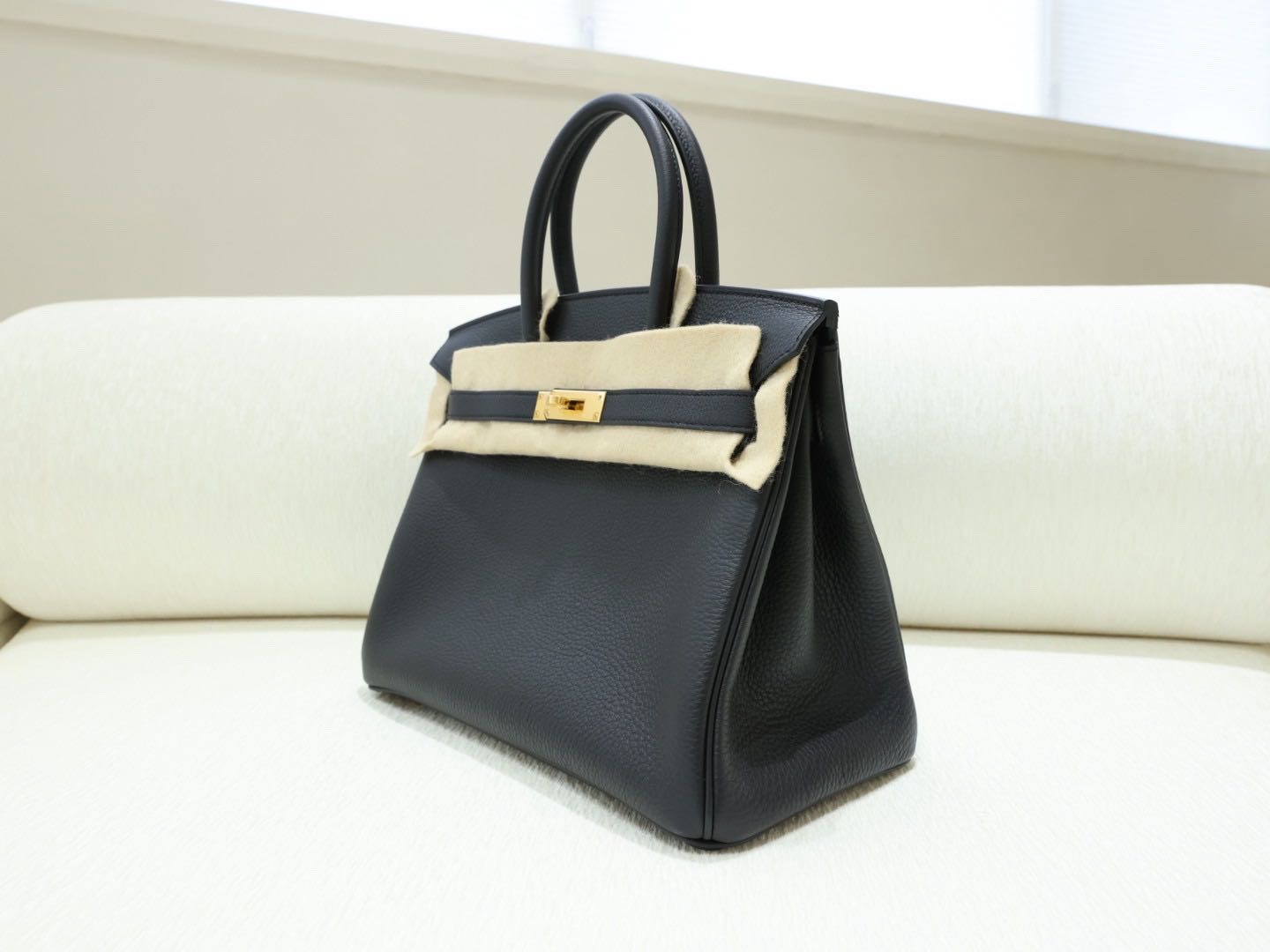 爱马仕 bk30/Birkin30黑金 togo皮 G刻 全套 缩略图
