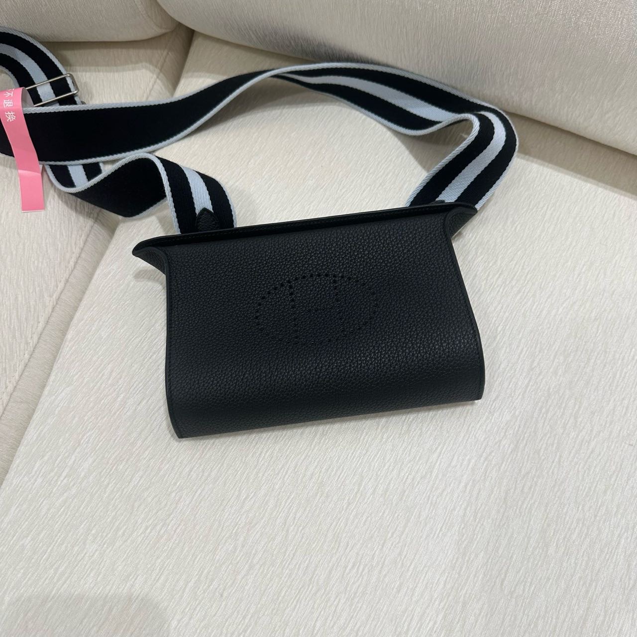 Hermes 黑银Videpoches男士斜挎包 B刻 缩略图