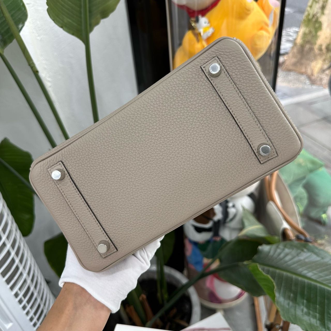 Hermes 81斑鸠灰birkin25/BK25 银扣 togo皮 G刻 全套 缩略图