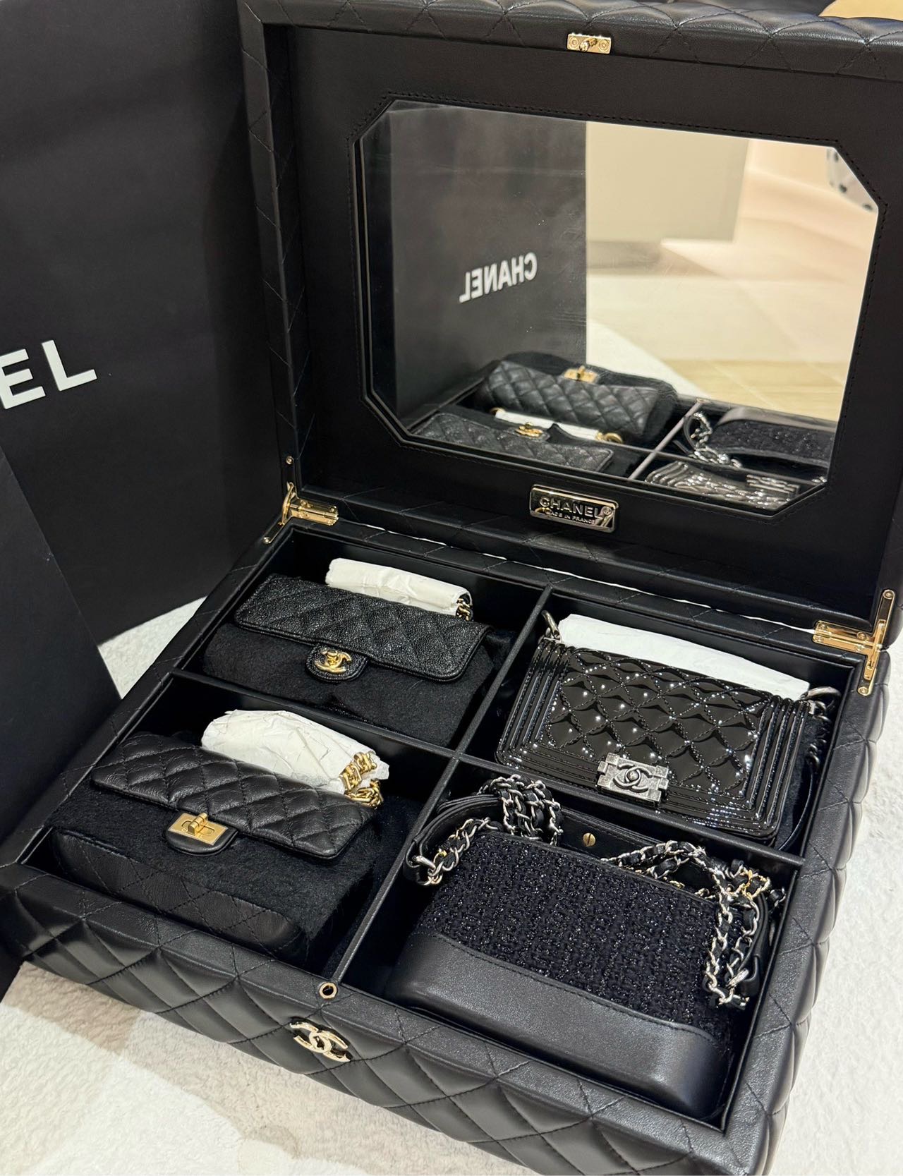 Chanel vip限定四合一礼盒 钢印款