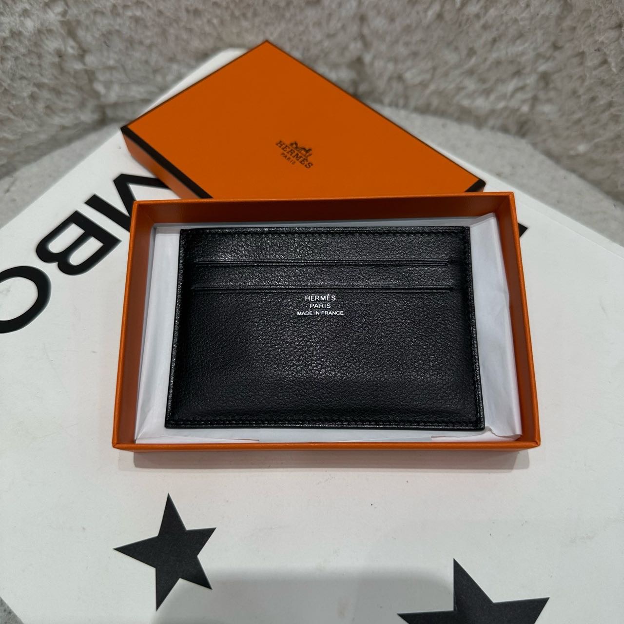 Hermes 黑色卡夹 B刻 带盒子 缩略图