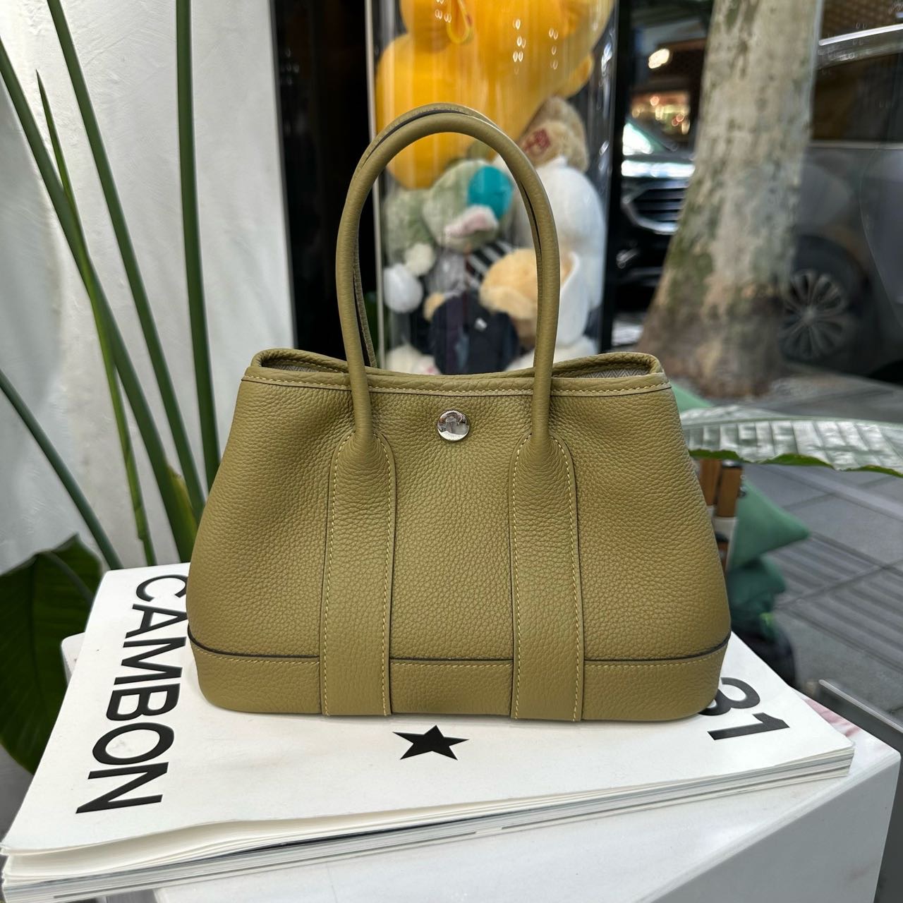 Hermes 沙丘色mini garden party/花园 G刻 全套