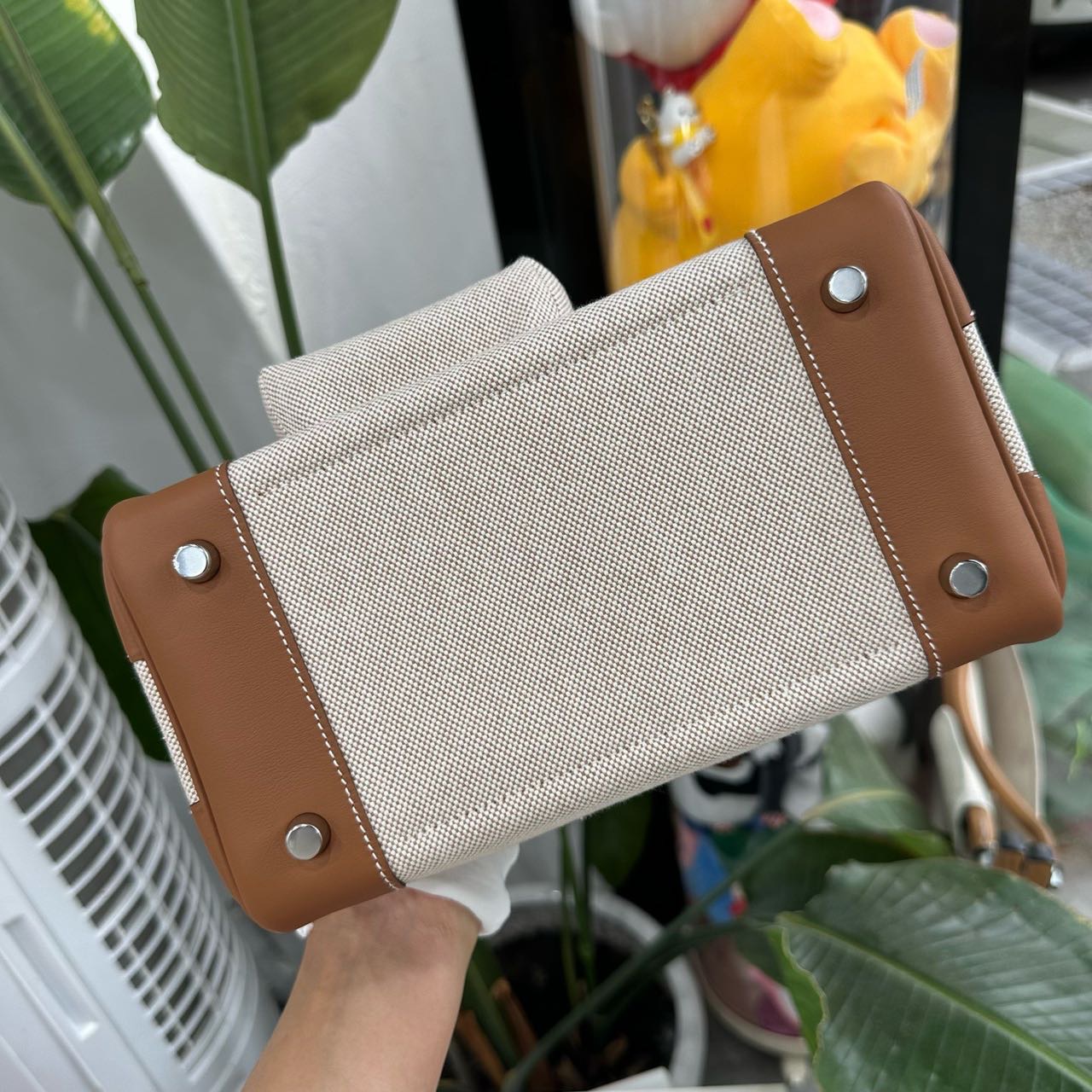 Hermes 金棕帆布birkin25/BK25 cargo25 G刻 全套新鲜票 缩略图