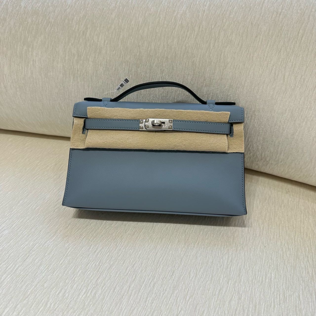 Hermes P0木偶灰mini Kelly一代 swift皮 银扣 K刻 全套
