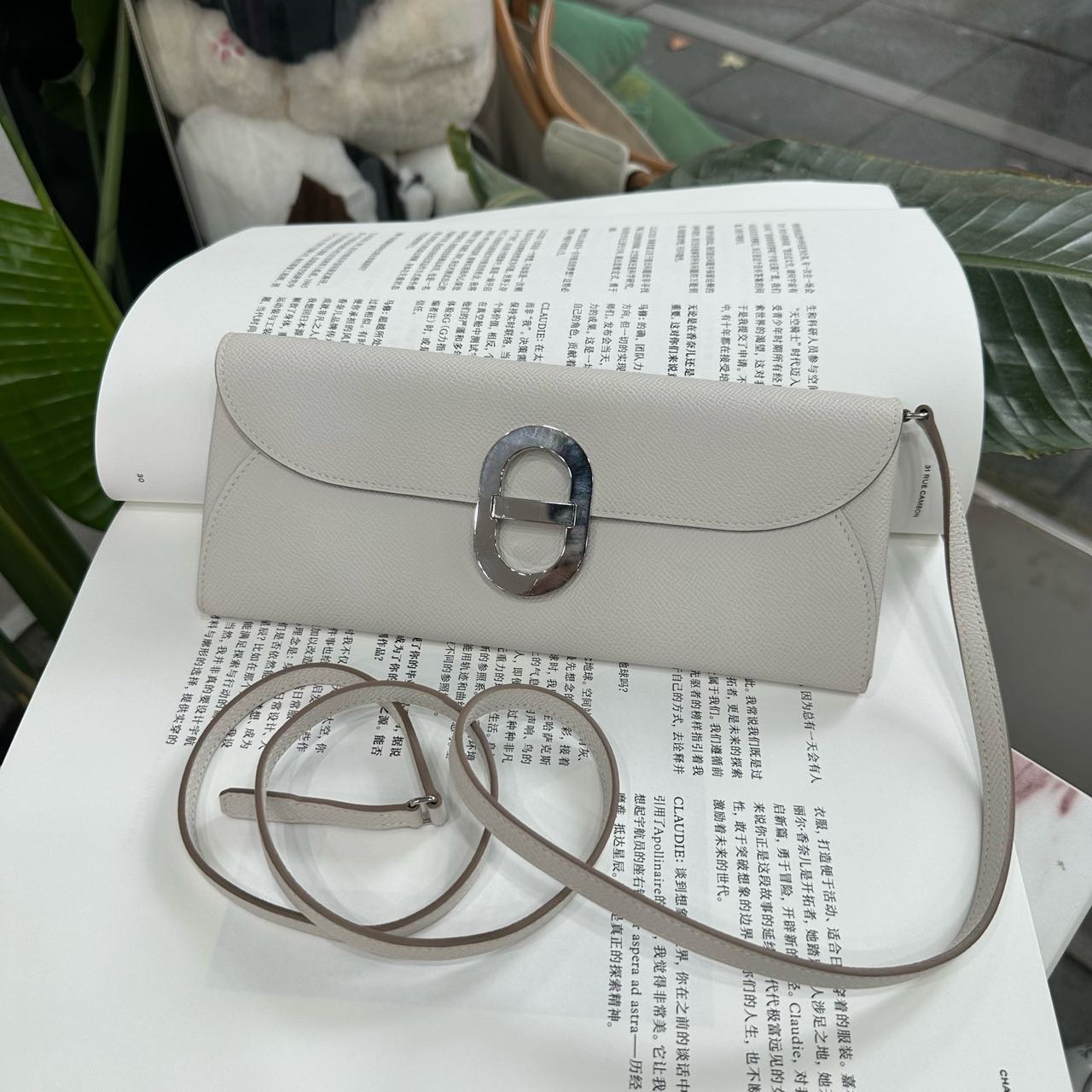 Hermes 奶灰色Maillon to go钱包 Epsom皮 B刻 一万多带走 性价比很高 可以手拿可以斜挎 缩略图